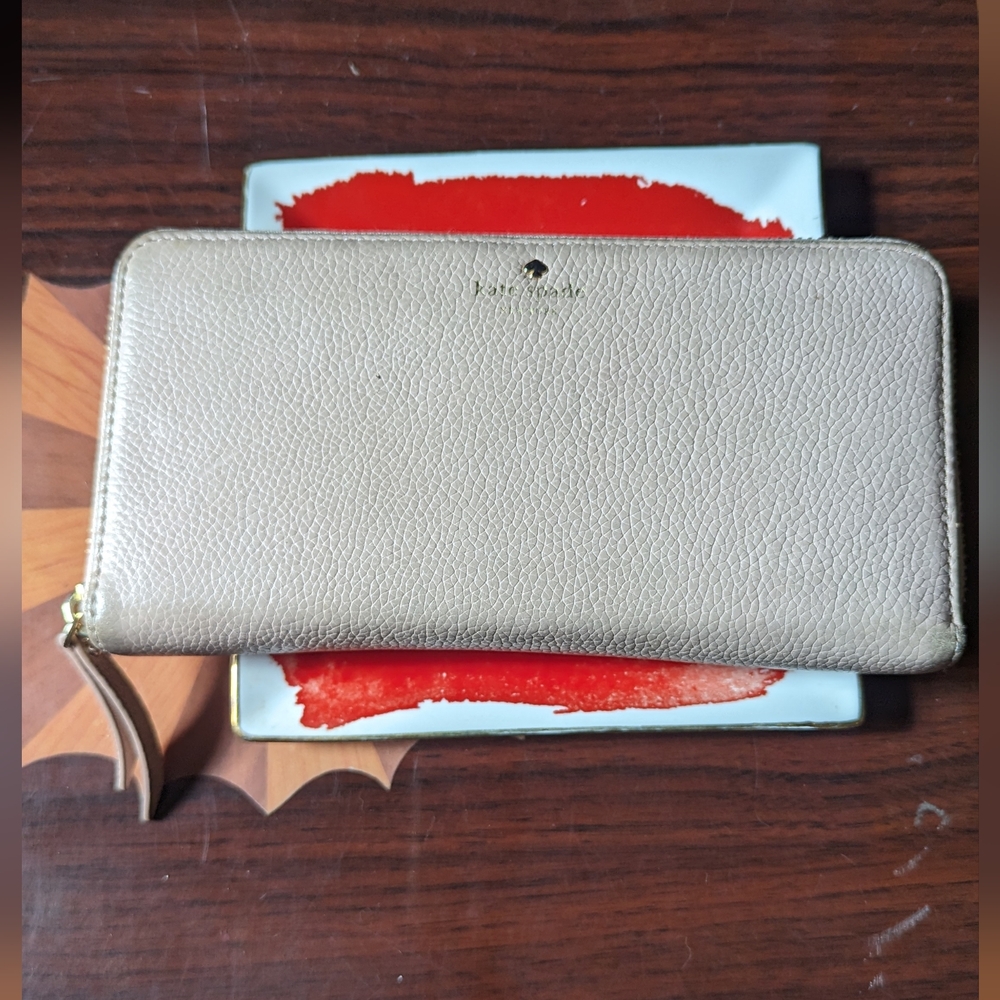 Large blush pink Kate Spade 'Continental' wallet